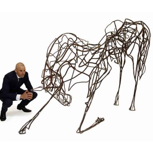 Fabricated Steel Horse Sculpture – Merci by Mark Niglia, 180x90x300cm | ARTpark Australia