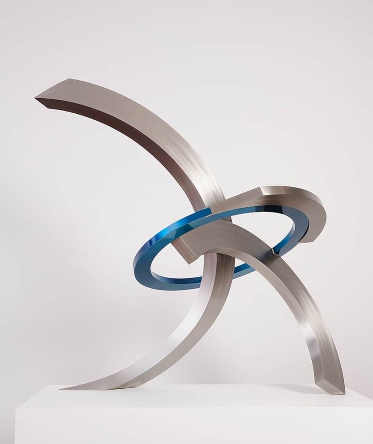 Stainless Steel Landmark Sculpture – M-Forty Two by James Parrett, 142x135x90cm - view 3