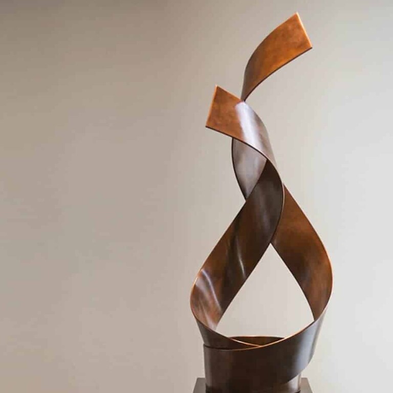 Copper Garden Sculpture – Duet by Michael Baird, 183x56x56cm - view 2
