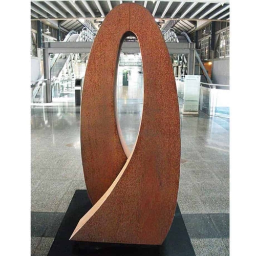 Corten Steel Landmark Sculpture – Embrace by Andrew Kasper, 200x100x100cm | ARTpark Australia