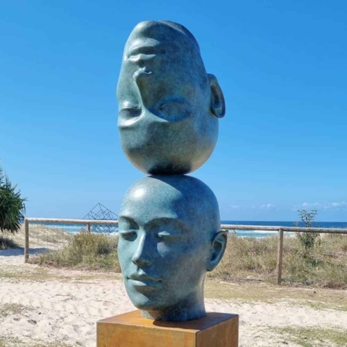 Stainless Steel Landmark Sculpture – Reflections by Phillip Piperides, 200x60x60cm | ARTpark Australia
