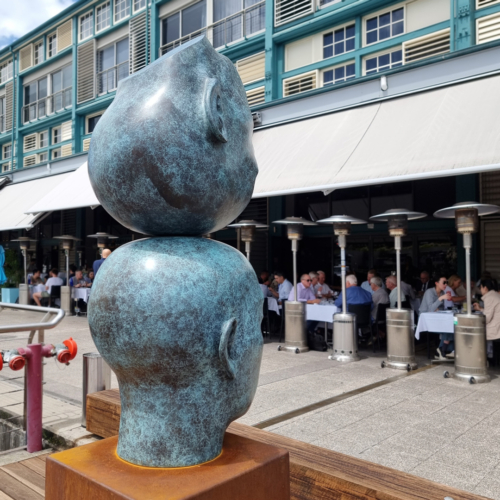 Stainless Steel Landmark Sculpture – Reflections by Phillip Piperides, 200x60x60cm | ARTpark Australia
