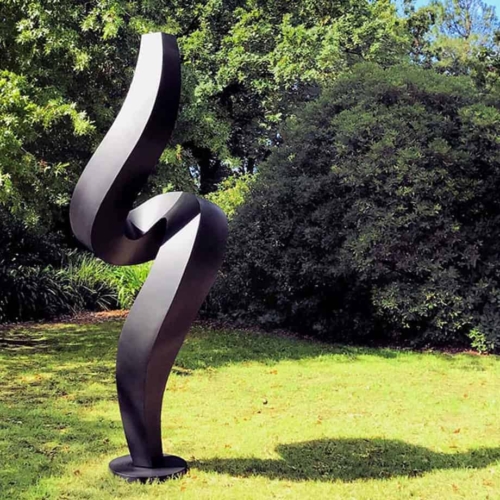 Stainless Steel Landmark Sculpture – Tippy Toes by Martin George, 320x110x110cm | ARTpark Australia