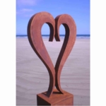 outdoor heart sculpture