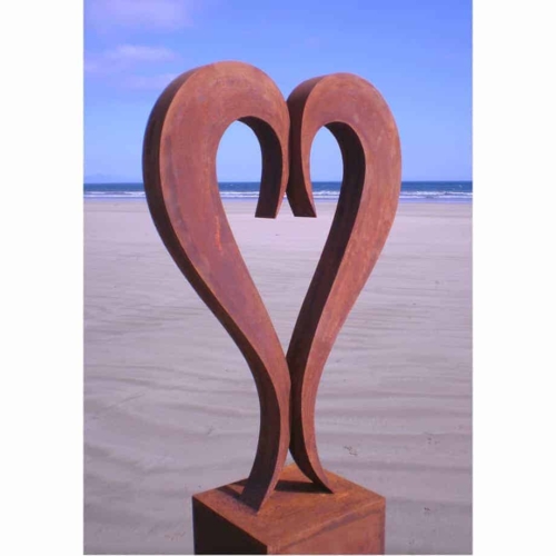 Corten Steel Abstract Sculpture – Two of us by Andrew Kasper, 200x70cm | ARTpark Australia