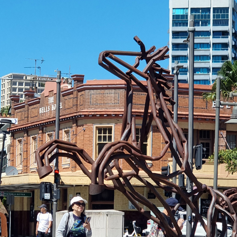 Fabricated Steel Horse Sculpture – Mighty Mustang by Tobias Bennett, 300x80x250cm - view 5