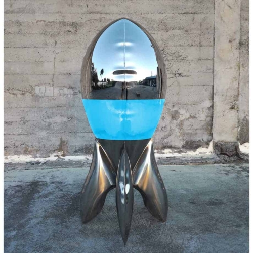 Stainless Steel Round & Sphere Sculpture – Blupe by David McCracken, 120cm | ARTpark Australia