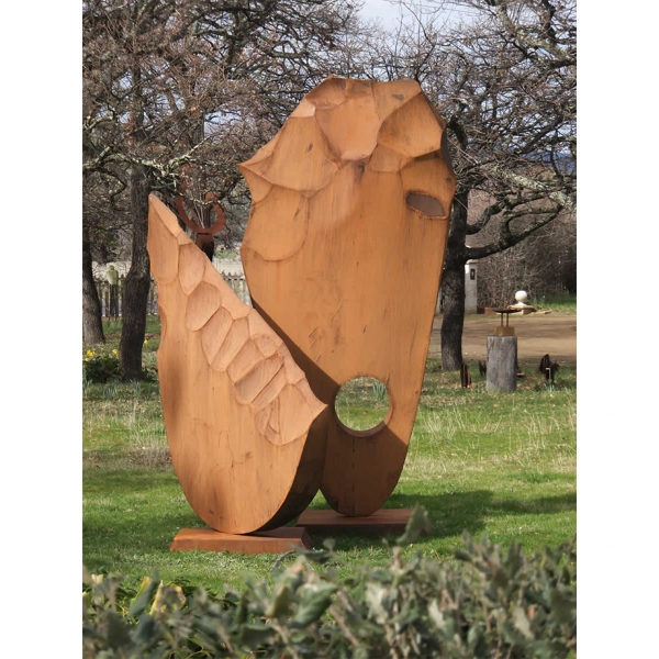 Flint-Tools-Series--Fabricated-Steel-[Outdoor,Corten,-landmark]Kooper-Folko--australian--sculpture-outdoor-garden-indigenous-art-