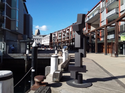 Fabricated Steel Landmark Sculpture – Resurrection by Hui Selwood, 285x60x60cm | ARTpark Australia
