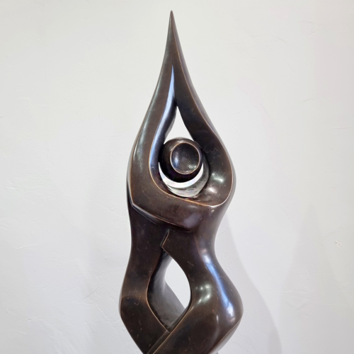 Bronze Figurative Sculpture – Entwined by Michael Vaynman, 103x26x26cm | ARTpark Australia