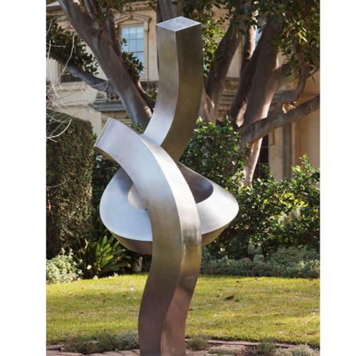 Stainless Steel Landmark Sculpture – Pirouette by Martin George, 250x110x130cm | ARTpark Australia