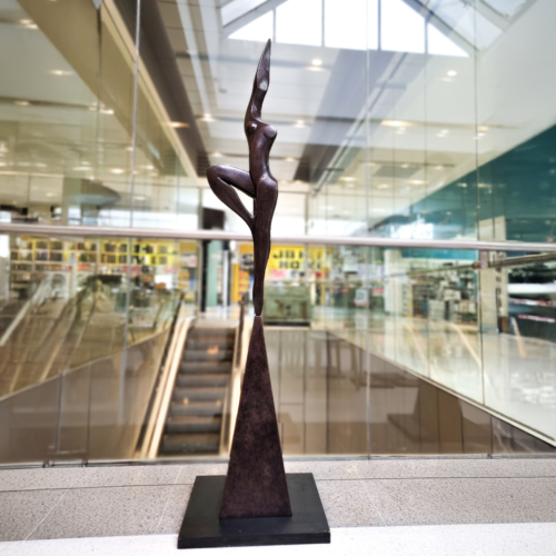 Bronze Figurative Sculpture – Victory by Michael Vaynman, 183x36x30cm | ARTpark Australia