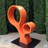 orange outdoor sculpture