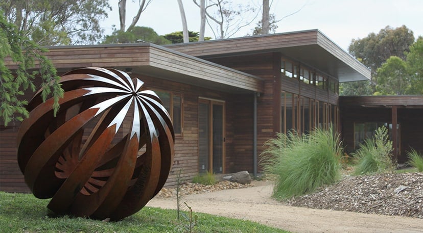 outdoor garden sphere sculpture