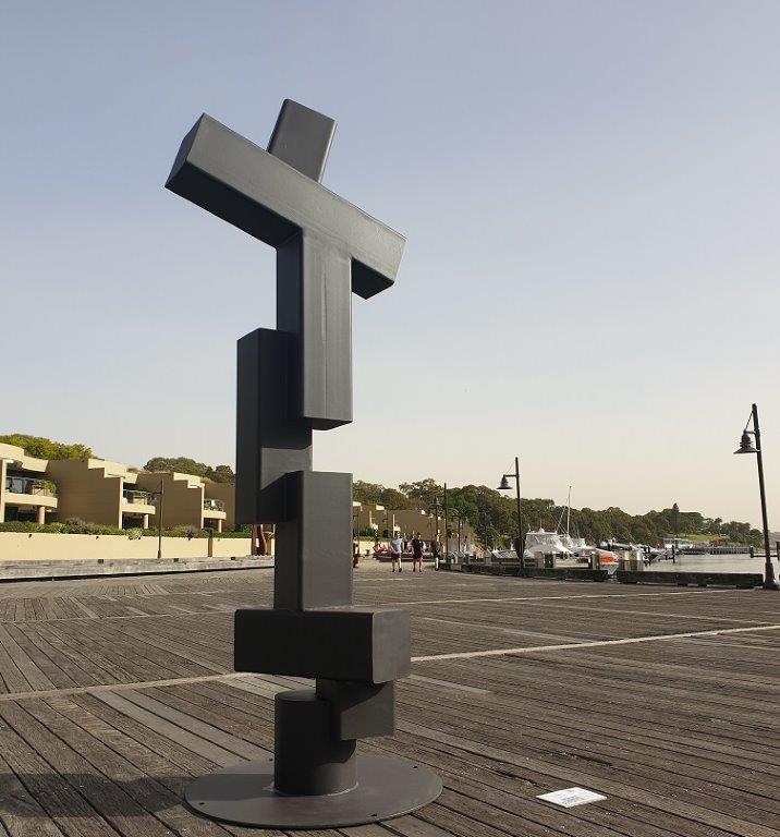 Fabricated Steel Landmark Sculpture – Resurrection by Hui Selwood, 285x60x60cm
