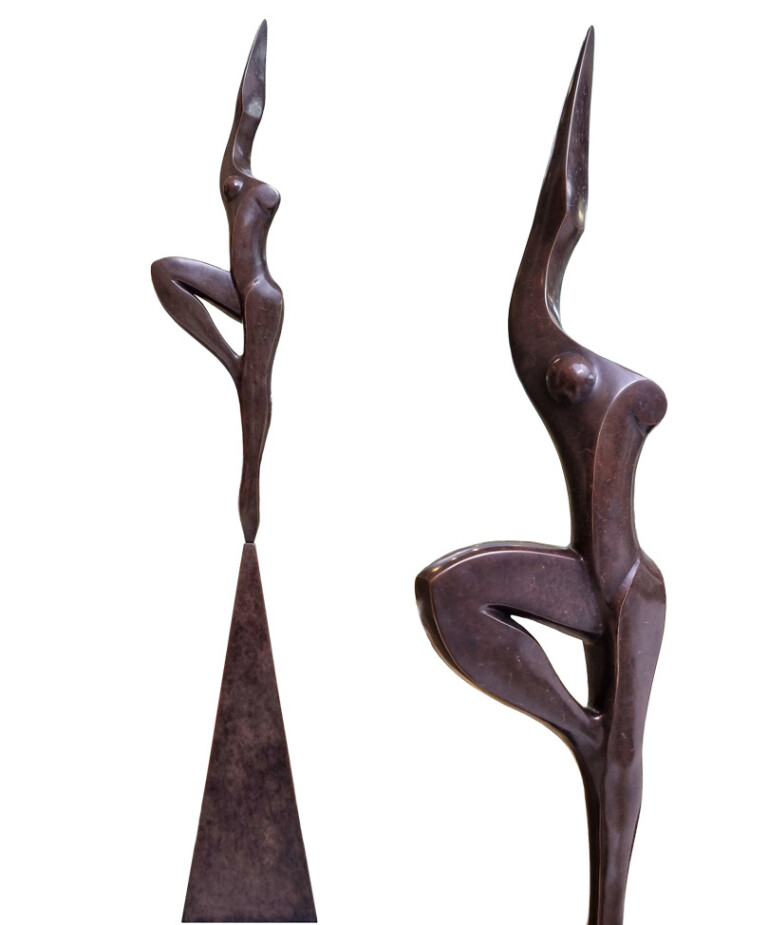 Bronze Figurative Sculpture – Victory by Michael Vaynman, 183x36x30cm - view 5
