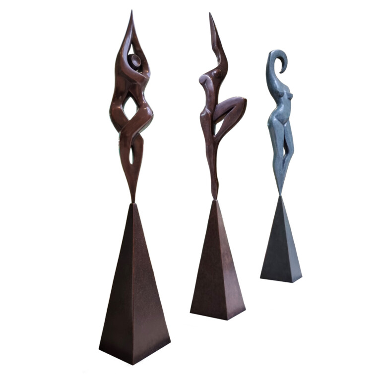 Bronze Figurative Sculpture – Victory by Michael Vaynman, 183x36x30cm - view 6