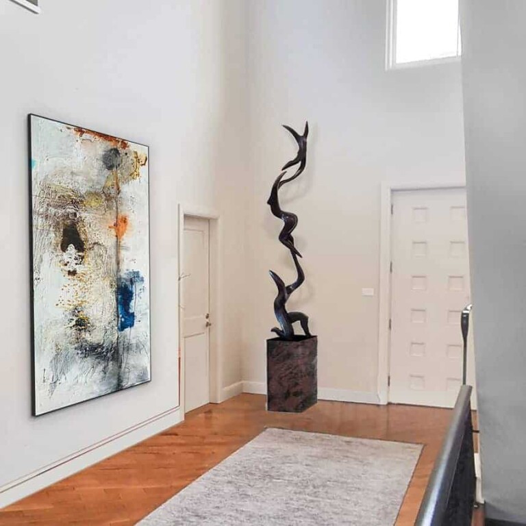 bronze indoor sculpture