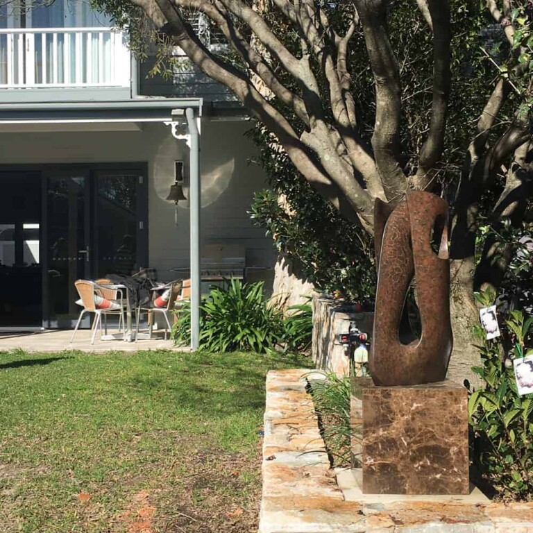 Bronze Abstract Sculpture – Lacunae by Robin Holliday, 120x62x38cm - view 3