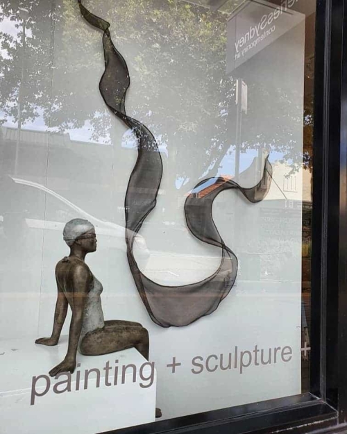 Stainless Steel Abstract Sculpture – Untitled Mesh by Michael Baird | ARTpark Australia