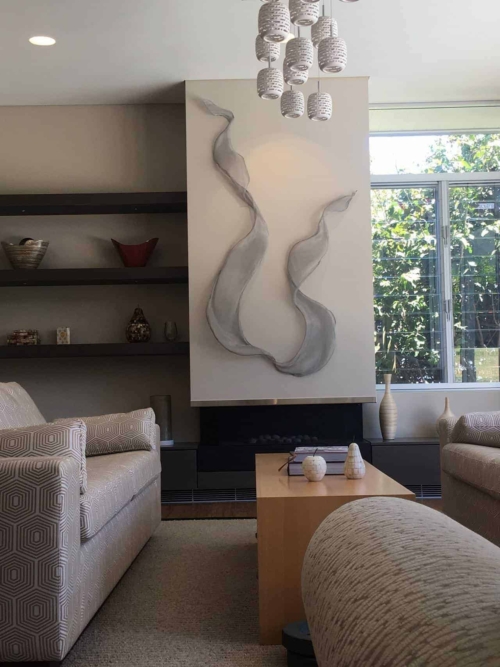 Stainless Steel Abstract Sculpture – Untitled Mesh by Michael Baird | ARTpark Australia