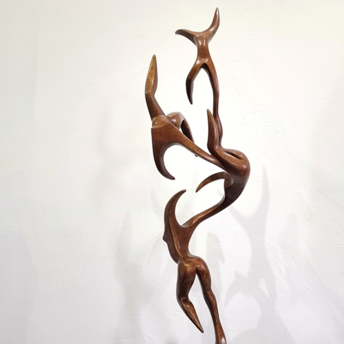 Bronze Figurative Sculpture – Flight by Michael Vaynman, 128x16x24cm | ARTpark Australia