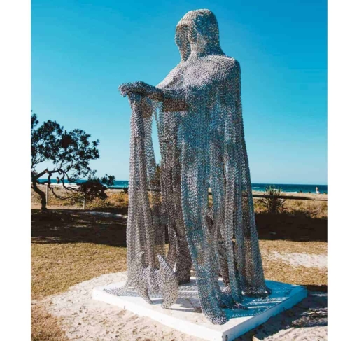 Stainless Steel Landmark Sculpture – Dark Knight by Michael Van Dam, 420cm | ARTpark Australia