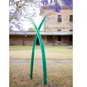 glass tall sculpture