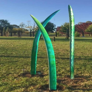 glass tall sculpture