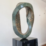 bronze interior plinth sculpture