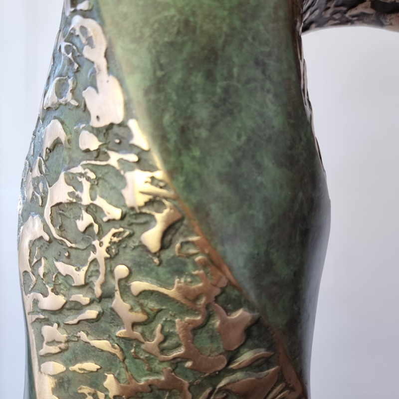 bronze interior plinth sculpture