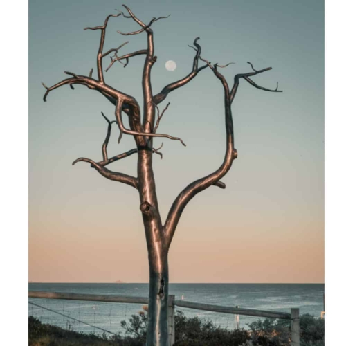 Aluminium Landmark Sculpture – '2030' Tree by Sam Hopkins, 350x420x610cm | ARTpark Australia