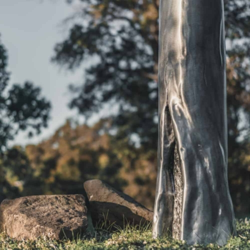 Aluminium Landmark Sculpture – '2030' Tree by Sam Hopkins, 350x420x610cm | ARTpark Australia