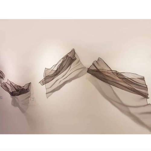 Stainless Steel Abstract Sculpture – Untitled Mesh by Michael Baird | ARTpark Australia