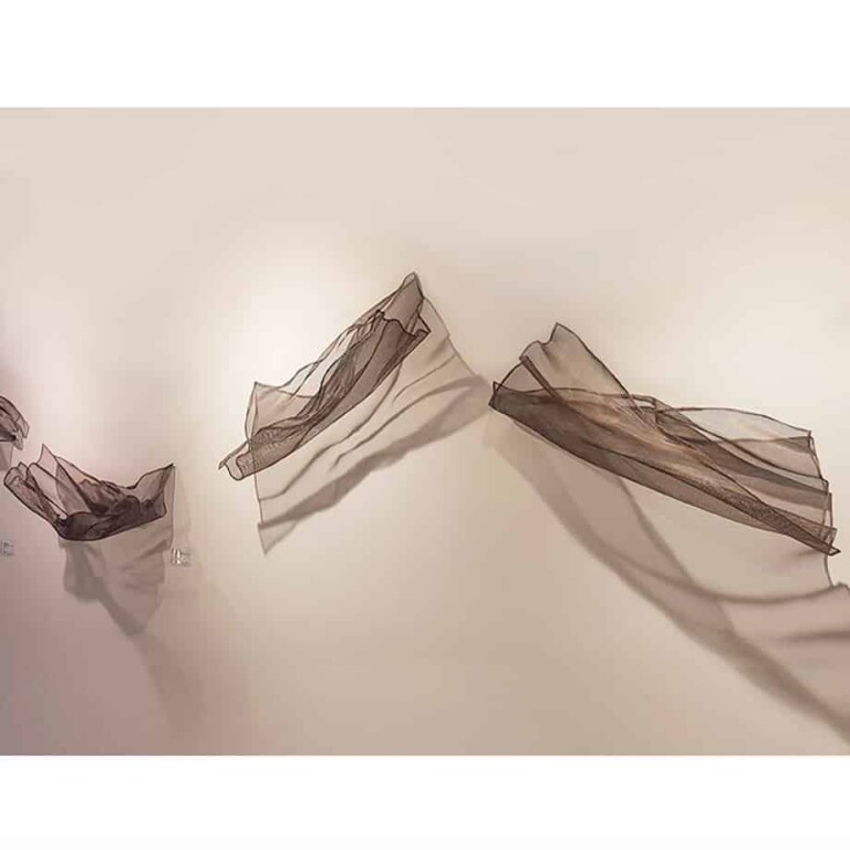Untitled Mesh (Small) by Michael Baird - Fabricated steel interior sculpture