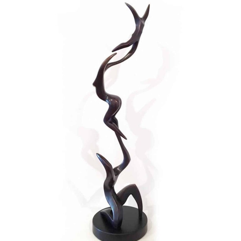 Bronze Figurative Sculpture – Up, Up & Away by Michael Vaynman, 102x40x20cm - view 2