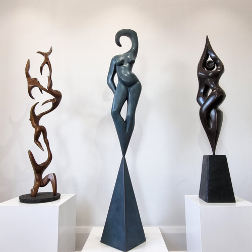 Bronze Figurative Sculpture – Flight by Michael Vaynman, 128x16x24cm | ARTpark Australia