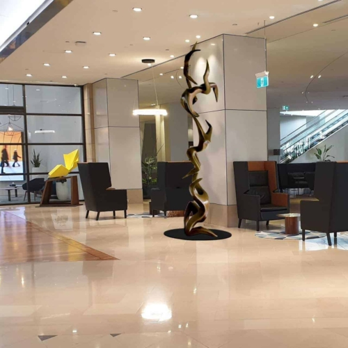 Bronze Figurative Sculpture – Flight by Michael Vaynman, 75x60x280cm | ARTpark Australia