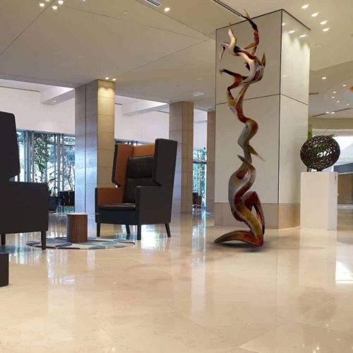 Bronze Figurative Sculpture – Flight by Michael Vaynman, 75x60x280cm | ARTpark Australia