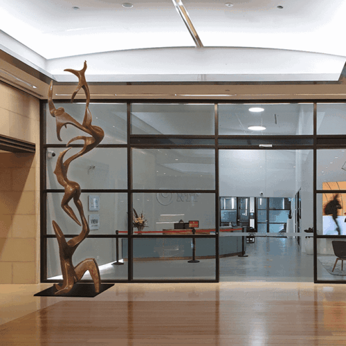 Bronze Figurative Sculpture – Flight by Michael Vaynman, 75x60x280cm | ARTpark Australia