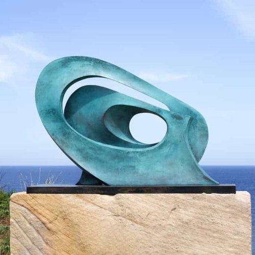 Bronze Abstract Sculpture – The Wave by Blaze Krstanoski-Blazeski, 136x96x36cm | ARTpark Australia