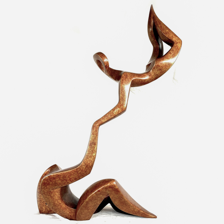 Bronze Figurative Sculpture – Creation of Man by Michael Vaynman, 115x78x27cm - view 3
