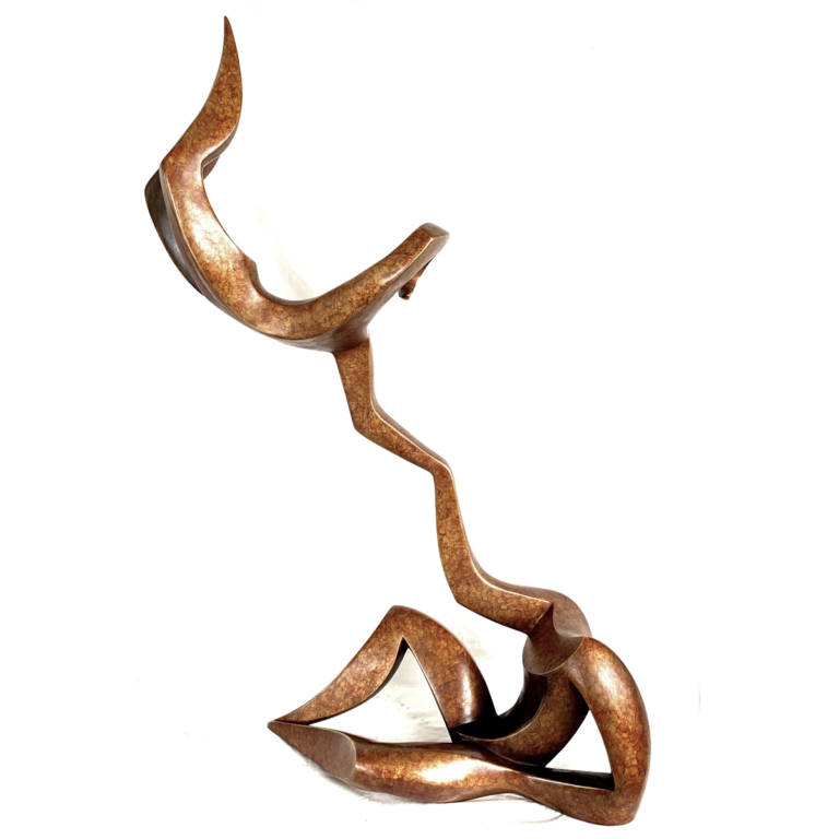 Bronze Figurative Sculpture – Creation of Man by Michael Vaynman, 115x78x27cm - view 6