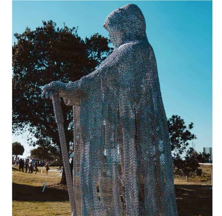 Stainless Steel Landmark Sculpture – Dark Knight by Michael Van Dam, 420cm - view 5