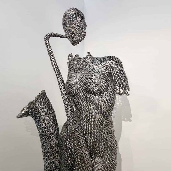 just-jazz 140cm figurative steel sculpture