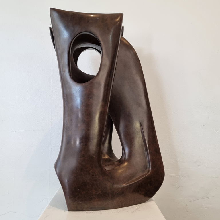 Bronze Abstract Sculpture – Lacunae by Robin Holliday, 60x32x22cm - view 7