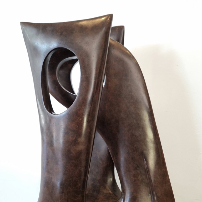 Bronze Abstract Sculpture – Lacunae by Robin Holliday, 60x32x22cm - view 6