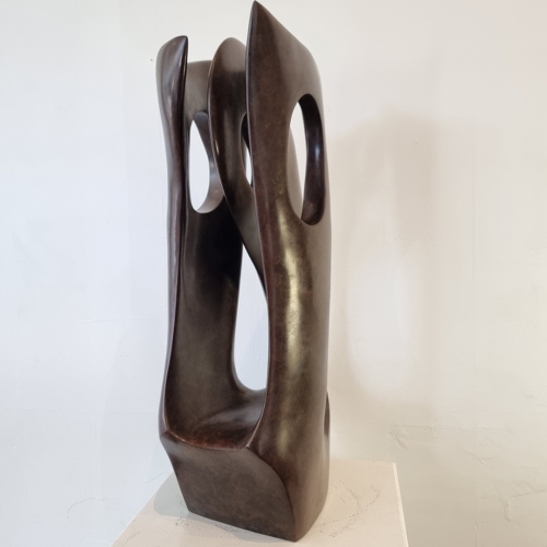 Bronze Abstract Sculpture – Lacunae by Robin Holliday, 60x32x22cm | ARTpark Australia