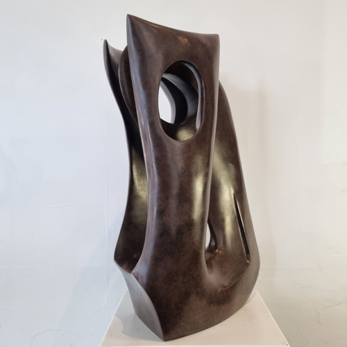 Bronze Abstract Sculpture – Lacunae by Robin Holliday, 60x32x22cm | ARTpark Australia