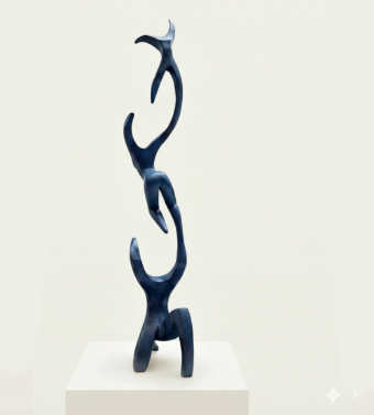 tall bronze interior sculpture